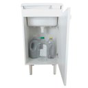 Ver imagem 2 de Tanque de lavar Roupa Pequeno 22L com Gabinete MDF Montado Cor: Tanque Branco