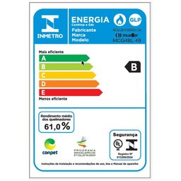 Cooktop Mueller 4 Bocas de Alumínio 59cm com Grade Dupla Mcg4bl Bivolt - 7