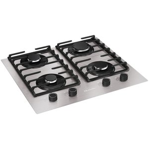 Cooktop Mueller 4 Bocas de Alumínio 59cm com Grade Dupla Mcg4bl Bivolt