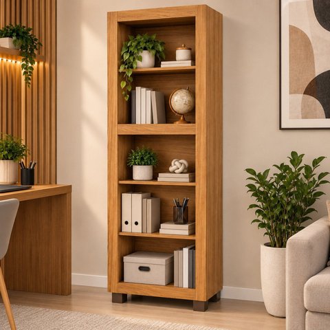 Estante Multiuso 5 Prateleiras Dubai Espresso Móveis