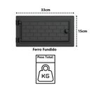 Ver imagem 2 de Porta de Forno a Lenha em Ferro Fundido Tijolinho 33x15cm