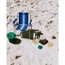 Ver imagem 3 de Cadeira de Praia Alta Infantil Cores Dobrável Alumínio Mor Cor:azul Azul
