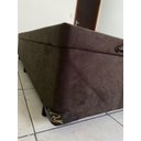 Ver imagem 6 de Cama Box Baú Casal Blindado com Pistão a Gás:suede Marrom/casal