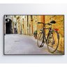 QUADRO BICICLETA CLÁSSICA NA VIELA - 120x80 cm - Vidro Impresso - 8