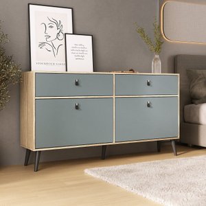 Cômoda com Sapateira Dupla e Duas Gavetas