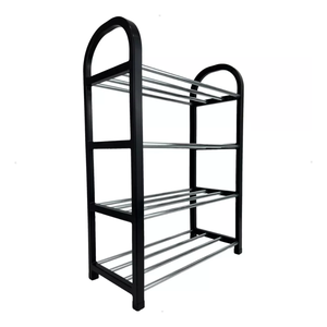 Sapateira 4 Andares Organizadora Porta 8 Pares de Calçados - Preto