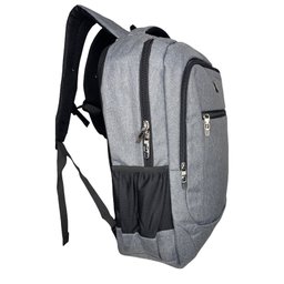 Mochila Reforçada C/Saída Usb e Suporte P/Notebook Cinza BS10877 - 3