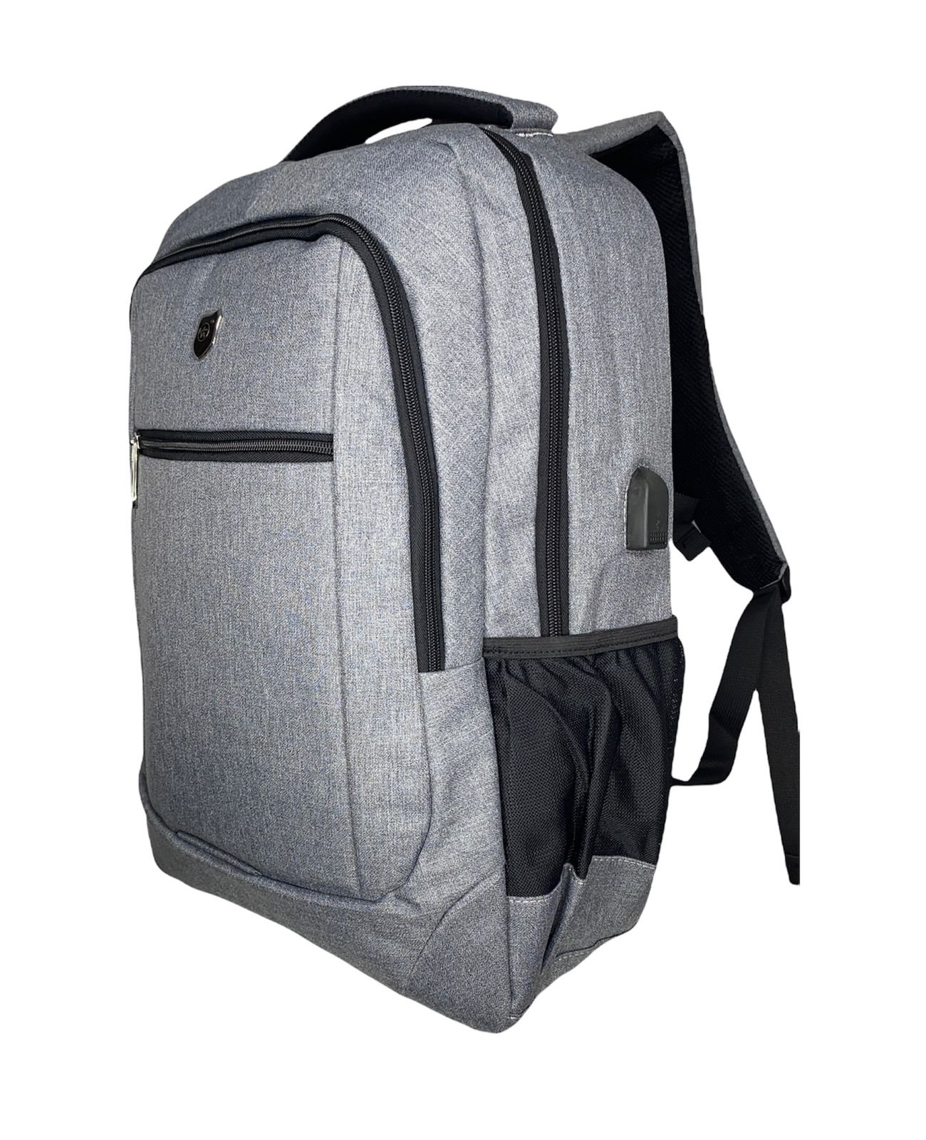 Mochila Reforçada C/Saída Usb e Suporte P/Notebook Cinza BS10877