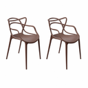 Ver imagem 1 de Kit 2 Cadeiras Allegra Marrom Fendi