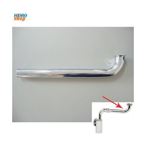 Tubo Entrada Longo Cromado para Sifão Articulado de Cozinha 1682 Deca - 4204602