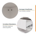 Ver imagem 6 de Escrivaninha Mesa Escritório com Gaveteiro com Rodízio Ficus 135cm CabeCasa MadeiraOriginals Branco