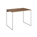 Ver imagem 1 de Mesa para Escritório Industrial Base Ferro Branco Tampo Mdp Amêndoa 90x50