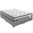 Ver imagem 1 de Cama Box e Colchão Berlim Molas Ensacadas Queen Probel: Cinza