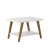 Mesa Centro Monaco 38cm Madeira Pinus Tampo Mdf Prateleira:branco - 2