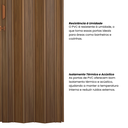 Ver imagem 5 de Kit com 3 Portas Sanfonada de Pvc 210x72cm Bariri
