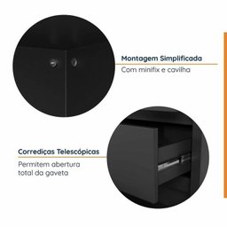 Mesa de Escritório 135cm com Gaveteiro com Rodízio Ficus CabeCasa MadeiraMadeira - 6
