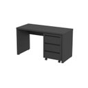 Ver mais imagens de Escrivaninha Mesa Escritório com Gaveteiro com Rodízio Ficus 135cm CabeCasa MadeiraOriginals Preto