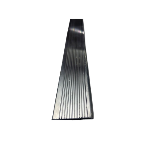 Perfil Moldura Aluminio Soleira P/ Piso Barra 1 Metro - Cor Alumínio Natural