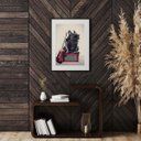 Ver imagem 2 de Quadro Bulldog Francês Rock - 60x48cm:madeira Branca