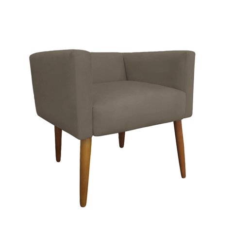 Banco Decorativo Nina Suede Capuccino - Dominic Decor