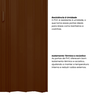 Kit com 2 Portas Sanfonada de Pvc 210x84cm Bariri - 4