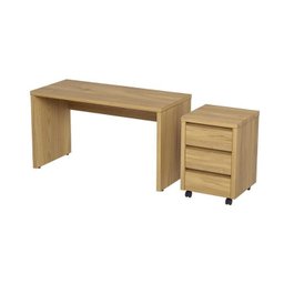 Mesa de Escritório 135cm com Gaveteiro com Rodízio Ficus CabeCasa MadeiraMadeira - 7