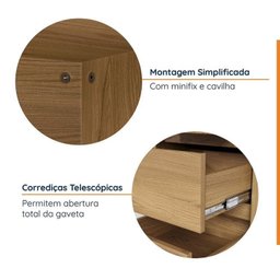 Mesa de Escritório 135cm com Gaveteiro com Rodízio Ficus CabeCasa MadeiraMadeira - 6