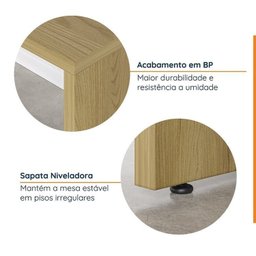 Mesa de Escritório 135cm com Gaveteiro com Rodízio Ficus CabeCasa MadeiraMadeira - 5