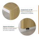 Ver imagem 5 de Escrivaninha Mesa Escritório com Gaveteiro com Rodízio Ficus 135cm CabeCasa MadeiraOriginals Rovere