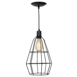 Pendente Aramado Poptem veneza cone preto - 1