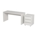 Ver imagem 7 de Escrivaninha Mesa Escritório 150cm com Gaveteiro com Rodízio Ficus CabeCasa MadeiraOriginals