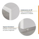 Ver imagem 5 de Escrivaninha Mesa Escritório com Gaveteiro com Rodízio Ficus 150cm CabeCasa MadeiraOriginals Branco