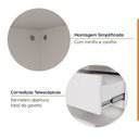 Ver imagem 6 de Escrivaninha Mesa Escritório com Gaveteiro com Rodízio Ficus 150cm CabeCasa MadeiraOriginals Branco