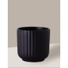 Vaso Cachepô de Cerâmica para Plantas Preto ME - 3