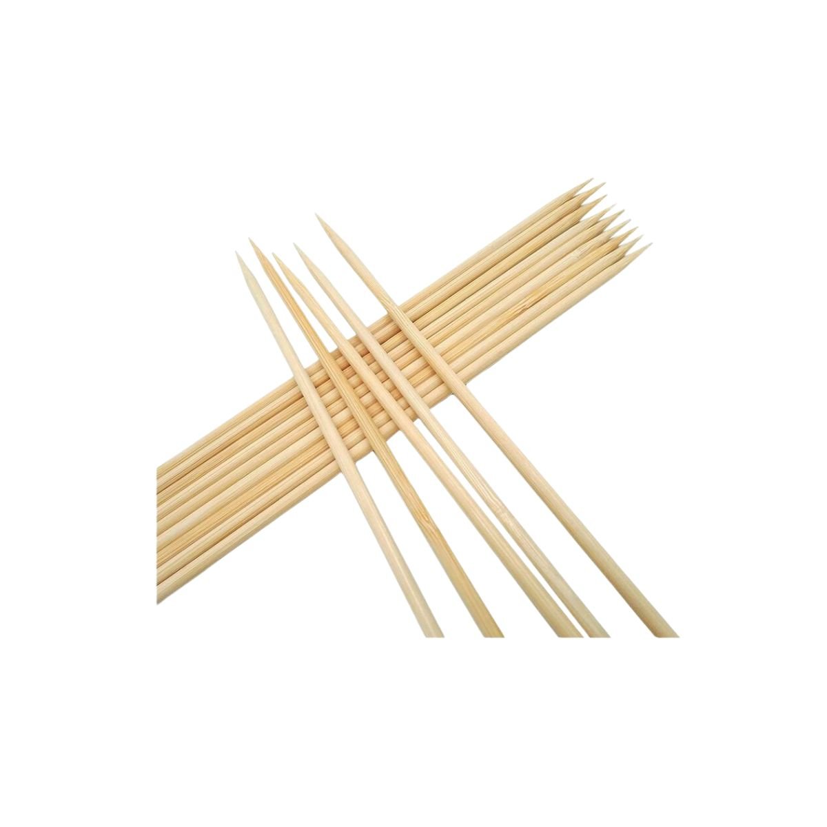 Espetos de Bambu para Churrasco de 25cm X 4mm - 50pct com 40un - 4