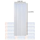 Ver imagem 6 de Kit com 3 Portas Sanfonada de PVC 210x84cm Bariri Cinza/Gelo