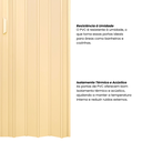 Ver imagem 5 de Kit com 2 Portas Sanfonada de Pvc 210x84cm Bariri