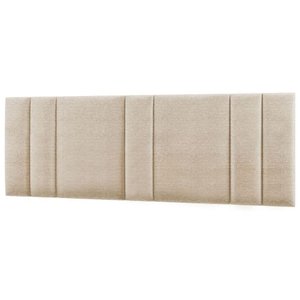 Cabeceira Estofada Iluminação Led Glow Cama King Size 200cm Linho Bege