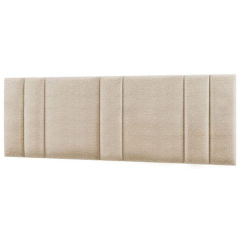 Cabeceira Estofada Iluminação Led Glow Cama King Size 200cm Linho Bege