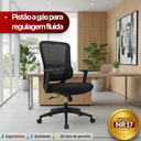 Ver imagem 5 de Kit 4 Cadeiras de Escritório Diretor Titan - Preta