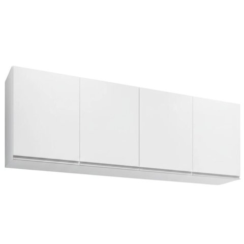 Armario Aereo 4 Portas Bp 160 Cm Lavinia Branco Eratto Moveis