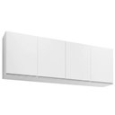 Ver imagem 1 de Armario Aereo 4 Portas Bp 160 Cm Lavinia Branco Eratto Moveis