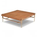 Ver imagem 1 de Mesa de Centro Madeira 1,00 X 1,00 Pés Metal Inori