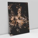 Ver imagem 1 de Quadro Decorativo em Canvas Abstrato Black Mármore - Moldura Madeira - 120 x 80cm