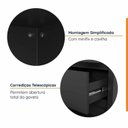 Ver imagem 6 de Escrivaninha Mesa Escritório com Gaveteiro com Rodízio Ficus 150cm CabeCasa MadeiraOriginals Preto