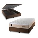 Ver imagem 1 de Cama Box Baú Queen Alford com Colchão Molas Ensacadas 158x198x73 Marrom