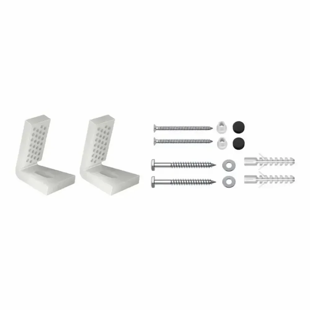 Kit Parafuso P/ Fixaçao Lateral Bacia Luxo Preto Fosco 121 Bk