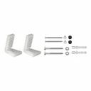 Ver imagem 1 de Kit Parafuso P/ Fixaçao Lateral Bacia Luxo Preto Fosco 121 Bk