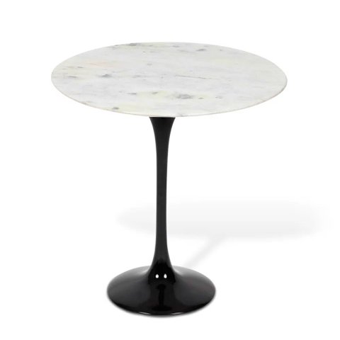 Mesa Saarinen Lateral Oval Espírito Santo 57x38cm - Base Preta