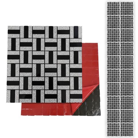 Pastilha De Vidro Kit 20 Uni Autocolante Parede Banheiro Cozinha Decorativa Facil Aplicacao Moderna 